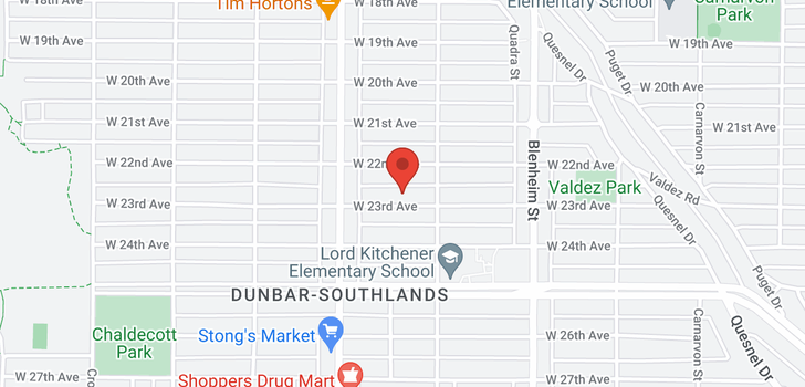 map of 3541 W 23RD AVENUE